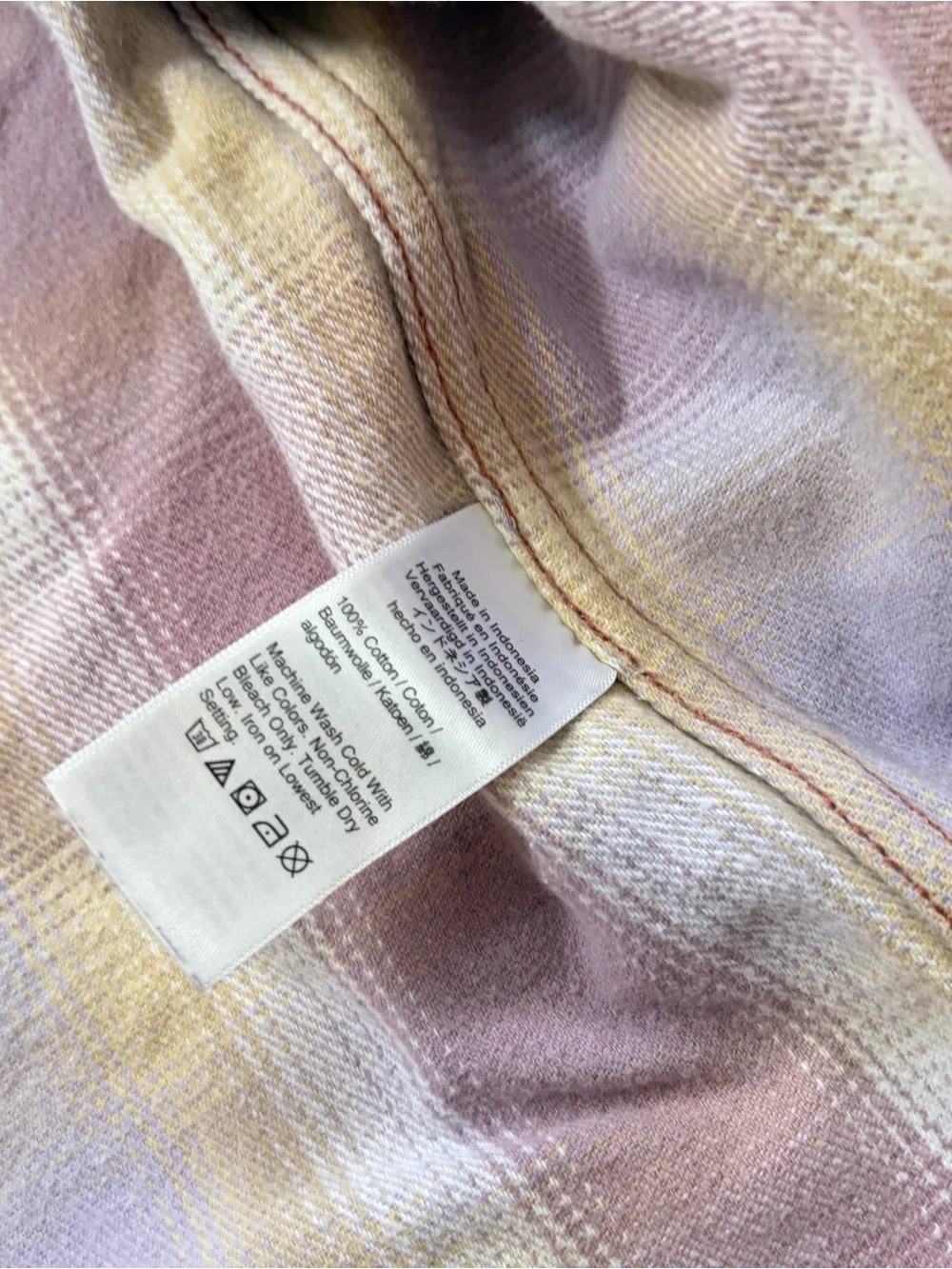J crew purple lilac flannel shirt Womens XS